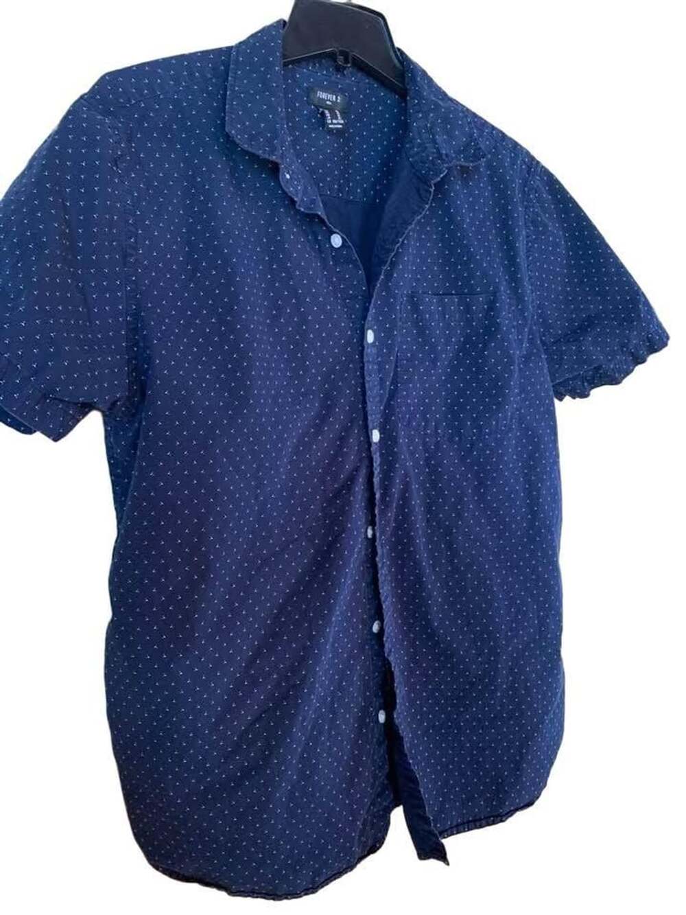 Forever 21 Men Short Sleeve Button Down Shirt